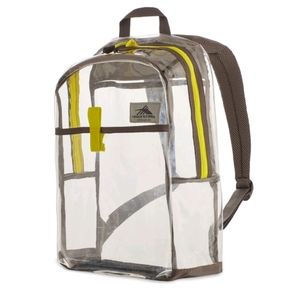 High Sierra Classic Clear Backpack Lime /Grey
